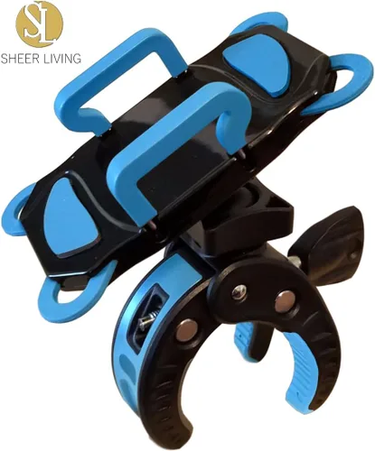 Vista 7 de Soporte para teléfono para cochecito de bebé, carrito de compras, carrito de golf, carrito de empuje, soporte de teléfono para bicicleta