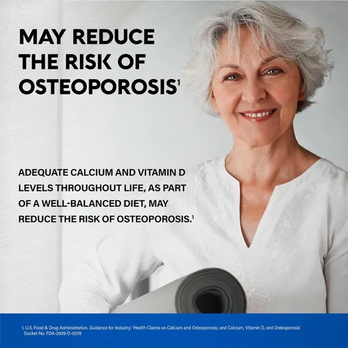 Vista 4 de Calcio 1200 mg con vitamina D3 - Suplementos de citrato de calcio para mujeres y hombres - Salud ósea, fuerza y densidad - Alta absorción