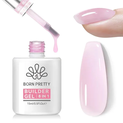 Vista 35 de Born Pretty Juego de Base y Capa Superior de 2 Piezas, Capa Superior de Alto Brillo, Gel Base para Uñas de Larga Duración con Acabado Brillante