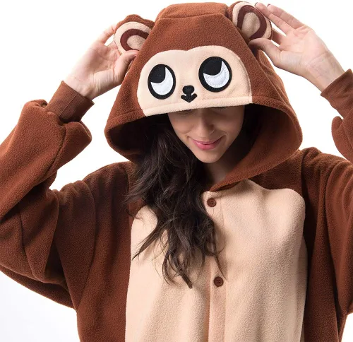 Vista 5 de Beauty Shine Unisex Adult Cartoon Costume Halloween Christmas Onesies Plush Cosplay Pajamas
