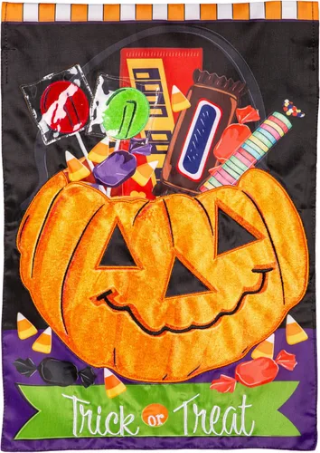 Vista 8 de Evergreen Flag Bandera de bienvenida de jardín de Halloween (Hocus Pocus)