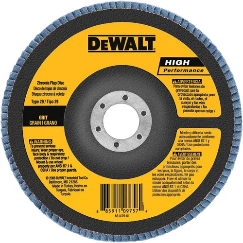 Vista 4 de DEWALT DW8380 Disco de aleta tipo 29 Hp de 6 pulgadas x 7/8 pulgadas 40G