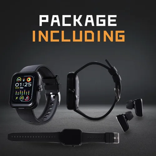 Vista 6 de Reloj inteligente con auriculares, pantalla HD de 1.85 pulgadas para hombres, reloj Bluetooth 2 en 1 con monitor de sueño, frecuencia cardíaca
