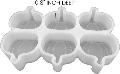 Vista 4 de Freshie - Molde de ventilación de calabaza otoñal con cuentas aromáticas perfumadas a granel de 3.9 x 6.1 pulgadas, bandeja de 2 x 2 pulgadas