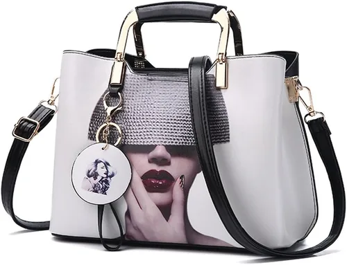 Vista 8 de Nevenka Monederos y bolsos para mujer con asa superior, bolsos de hombro de cuero para mujer