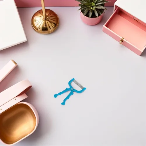 Vista 6 de Healifty Depilación de resorte, 2 unidades, depilación facial portátil, depiladora de roscado, depiladora manual de belleza para mujeres (azul)