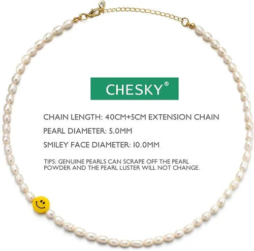 Vista 6 de CHESKY - Collar chapado en oro de 14 quilates con cadena tipo gargantilla, minimalista y simple, regalo de joyería para mujeres, latín, Figaro-3MM