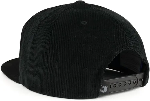Vista 3 de Trendy Apparel Shop - Gorra de gamuza texturizada con tapa de ajuste a presión