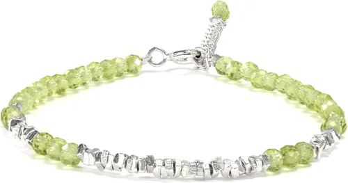 Vista 13 de Pulsera de cuentas de cristal natural de plata 925 hecha a mano. Joyería energética de piedras preciosas facetadas para mujeres, regalo