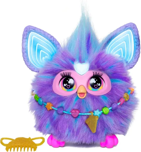 Vista 11 de Furby Coral, 15 accesorios de moda, juguetes de peluche interactivos para niñas y niños de 6 años en adelante, animatronic activado por voz