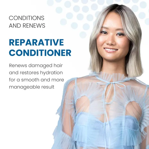 Vista 3 de ALOXXI Acondicionador reparador reparador del cabello con aminoácidos, péptidos y queratina con complejo ColourCare y tecnología avanzada