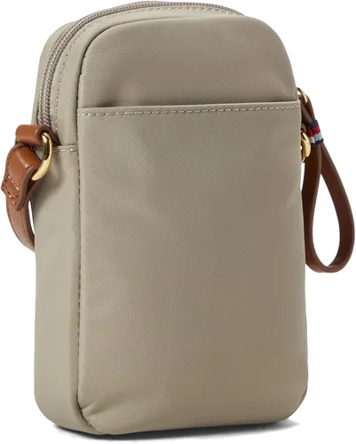Vista 2 de Tommy Hilfiger Jennifer II - Bolso cruzado de nailon liso, talla única, Piedra