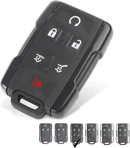 Vista 5 de Funda de llave inteligente de reemplazo Compatible con Chevy Chevrolet Silverado Colorado GMC Sierra Canyon Control remoto inteligente Funda