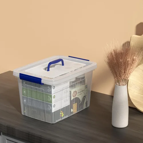 Vista 5 de Bringer Paquete de 6 cajas de almacenamiento de plástico de 10 L