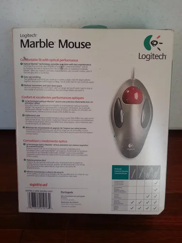 Vista 3 de Logitech Ratón óptico de mármol Trackball