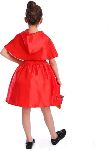 Vista 2 de Disfraz de capucha roja para niñas cosplay de Navidad vestido de Pascua
