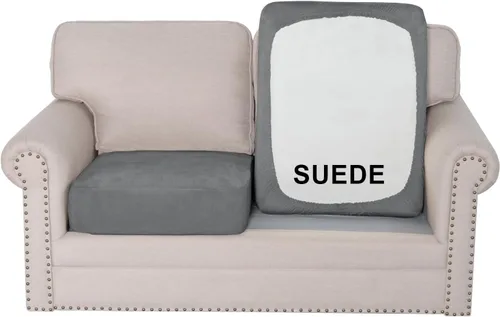 Vista 20 de H.VERSAILTEX Funda de asiento de gamuza elástica para sala de estar, fundas de sofá aptas para mascotas, fundas de sofá gruesas y suaves, lavables