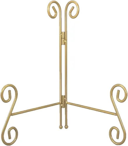 Vista 11 de Soportes de placa para exhibición, soportes de platos de 10 pulgadas para exhibición, caballete de placa de hierro dorado para fotos, marcos