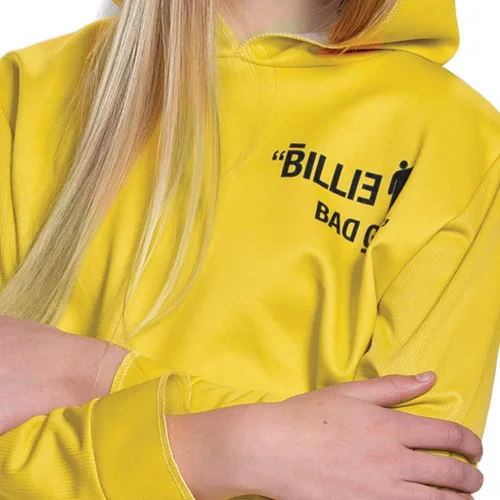 Vista 5 de Disguise Disfraz clásico amarillo de Billie Eilish para niños