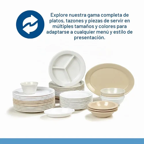 Vista 5 de Carlisle FoodService Products Kingline - Cuenco de melamina resistente de 5