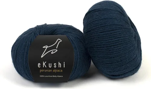 Vista 100 de 100% Hilo de Alpaca Baby para Tejer y Ganchillo - 1 Cono de Hilo Premium DK - Ligero, Hipoalergénico y Térmico Hecho en Perú - Ideal para Proyectos