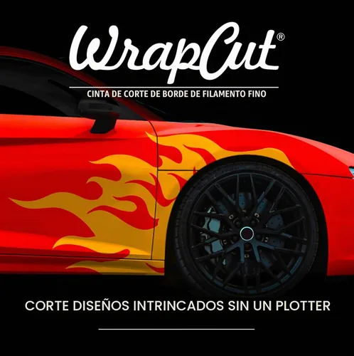 Vista 4 de VViViD Wrap Cut cinta para corte de bordes de vinilo de 32 pies (10 m) con espátula amarilla para detalles