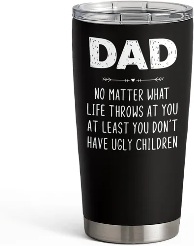 Vista 43 de SANDJEST Vaso con aislamiento para viajes, el mejor set de regalo para el mejor abuelo de todos, para papá, abuelo - Taza de 20 oz - Gran regalo