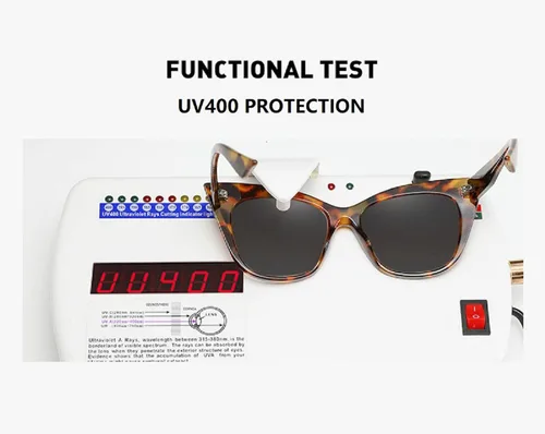 Vista 5 de CYLEN Cateye - Lentes de sol para mujer, protección UV 400, lentes de sol polarizados