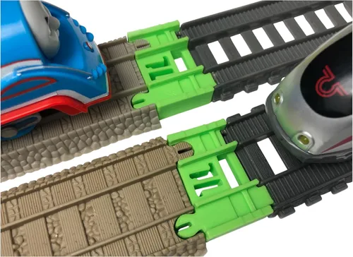 Vista 11 de Adaptadores TrainLab Compatibles con Nuevo Trackmaster (2014 Gris) y Viejo Trackmaster (2009 Marrón) (2 piezas) (Azul)