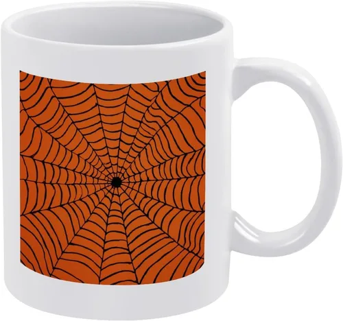Vista 17 de Taza de cerámica de calabaza con telarañas, taza de viaje para papá, regalo único para el día del padre, marido, hombres, él