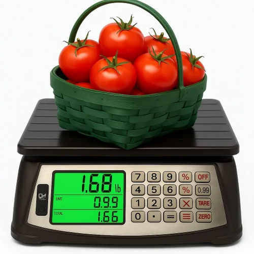 Vista 9 de Báscula de Cálculo de Precios, Báscula Comercial para Alimentos, Función de Contaje, 66 lb/30 kg, 1 g, Recargable, Diseño Impermeable, Teclas