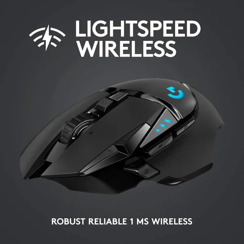Vista 3 de Logitech G502 Lightspeed - Mouse inalámbrico para juegos Negro