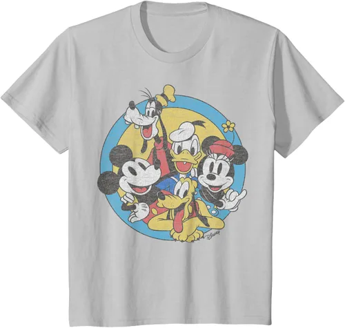 Vista 25 de Disney Camiseta retro de Mickey and Friends Group Shot