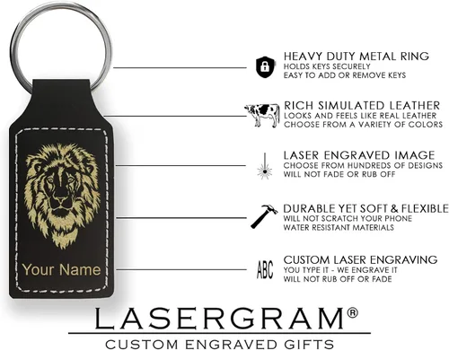 Vista 3 de LaserGram Llavero rectangular, araña viuda negra, grabado personalizado incluido (negro con oro)
