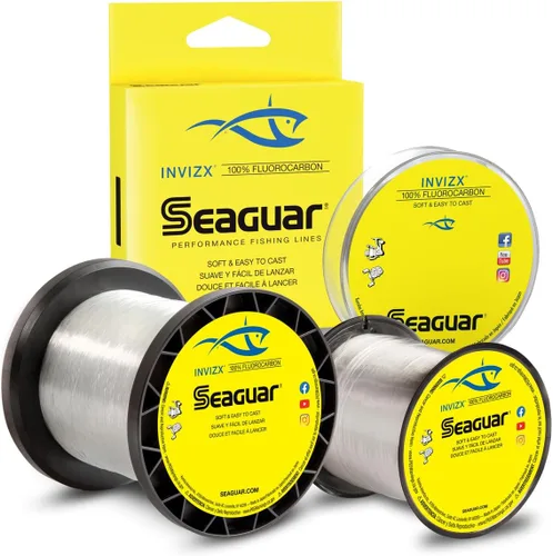 Vista 33 de Seaguar InvizX Multi-Species Fishing Line for Casting, Live Bait, Freshwater, 100% Fluorocarbon, Clear, Multiple Sizes