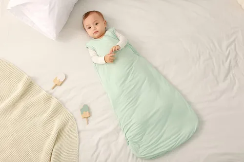 Vista 3 de Unisex Baby Viscose from Bamboo Sleep Sack Sleeping Bag Infant Boys Girls Wearable Blankets, 2.5 TOG Azul (Dusty Blue)
