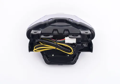Vista 7 de Luz trasera LED de freno para motocicleta, lente transparente con señales de giro integradas para Yamaha 2015-2017 FZ07,2008-2020 MT07,2015-2020 YZF