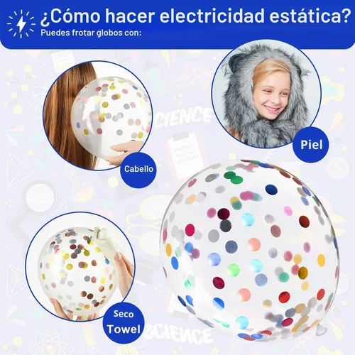 Vista 3 de Capoda - 60 globos con temática científica, decoración de fiesta de ciencia