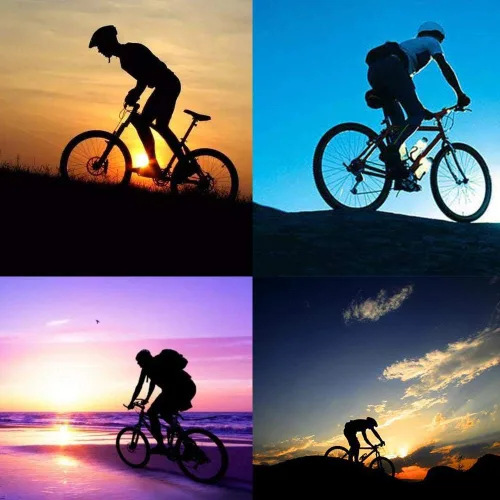 Vista 6 de Conjunto de camiseta de ciclismo de secado rápido para hombre, camiseta de bicicleta de carretera + pantalones cortos con almohadilla de gel 9D, kit