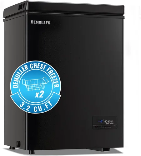 Vista 10 de DEMULLER 2.0 CU.FT Small Deep Freezer with Electronic Panel Black Negro
