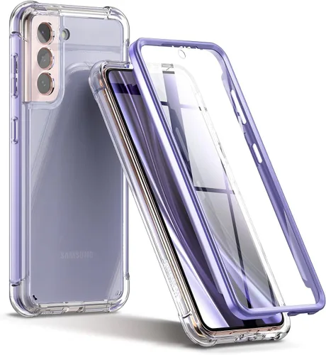 Vista 9 de SURITCH Funda transparente para Samsung Galaxy S21+ Plus de 6.7 pulgadas (solo protector de pantalla), [protector de pantalla integrado] carcasa
