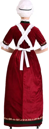 Vista 4 de Mrs. Claus Disfraz de Navidad para mujer para adultos y mujeres