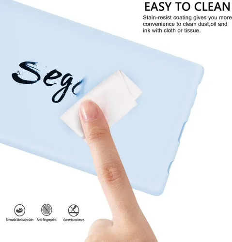 Vista 4 de Funda diseñada para Galaxy A52 5G / A52s 5G, silicona líquida de goma a prueba de golpes, forro de tela de microfibra suave, compatible con Galaxy