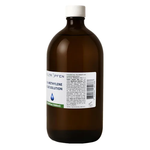Vista 6 de Solución azul de metileno al 5%, 33.8 onzas líquidas, 33.8 fl oz, pureza ultra alta, ingredientes de grado farmacéutico USP, probados por terceros