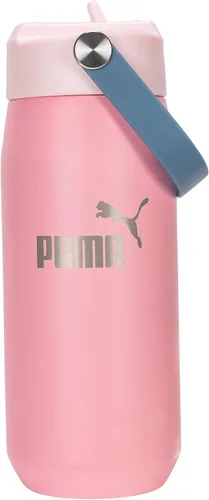 Vista 10 de PUMA Botella de agua de acero inoxidable aislada de 18 onzas unisex para adultos con pajilla y asa de transporte