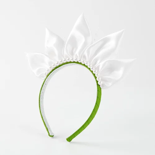Vista 4 de Accesorios de disfraz Diadema de princesa, guantes de joyería verdes, disfraz de fiesta de Halloween