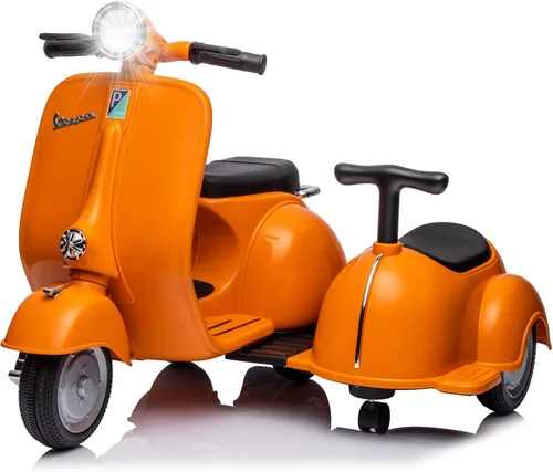 Vista 9 de Vespa - Juguete de motocicleta con licencia para niños, 2 asientos, 3 Azul