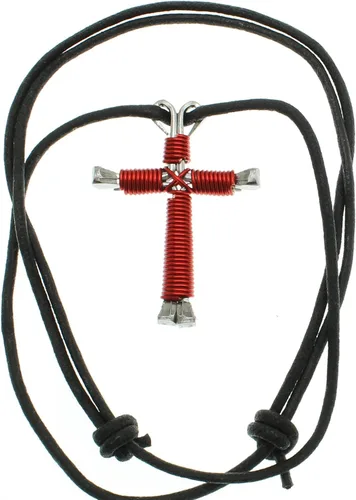 Vista 2 de Intercession Collar de cruz de uñas de herradura, Metal, no conocido