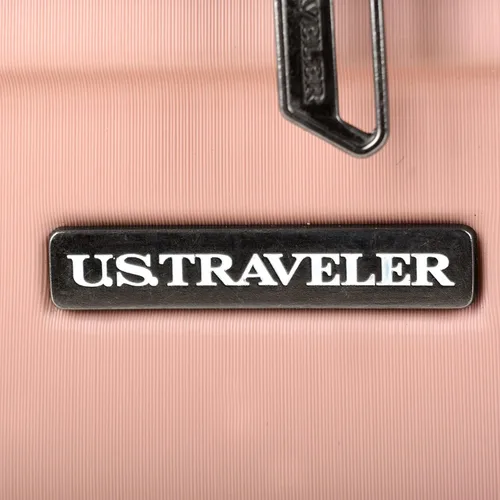 Vista 8 de U.S. Traveler Boren - Maleta de viaje de policarbonato resistente con 8 ruedas giratorias, asa de aluminio