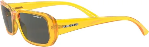 Vista 3 de ARNETTE Man Sunglasses Shiny White Frame, Dark Grey Lenses, 55MM